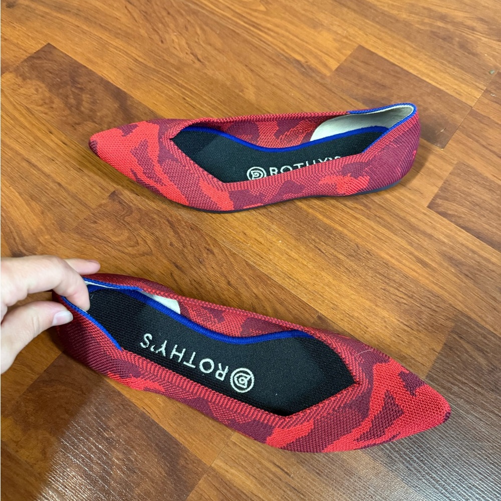 Rothy's Vibrant Red Flats